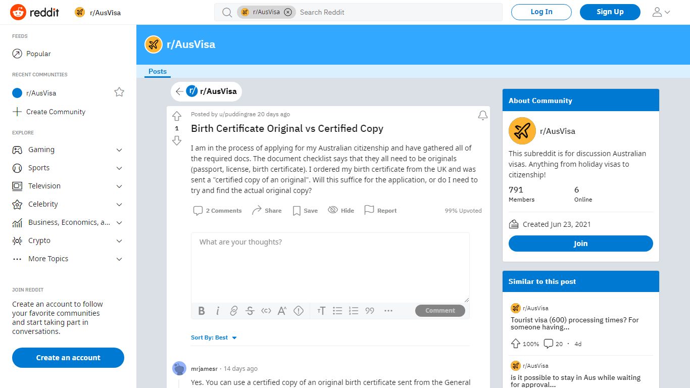 Birth Certificate Original vs Certified Copy : AusVisa